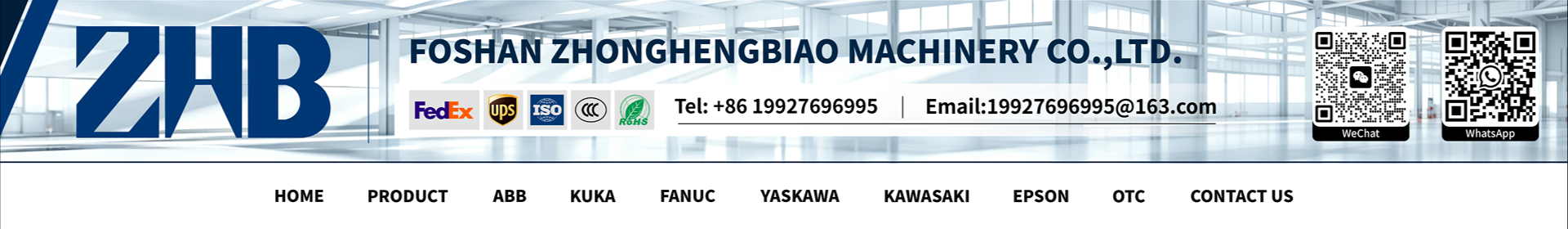 Foshan Zhonghengbiao Machinery company header